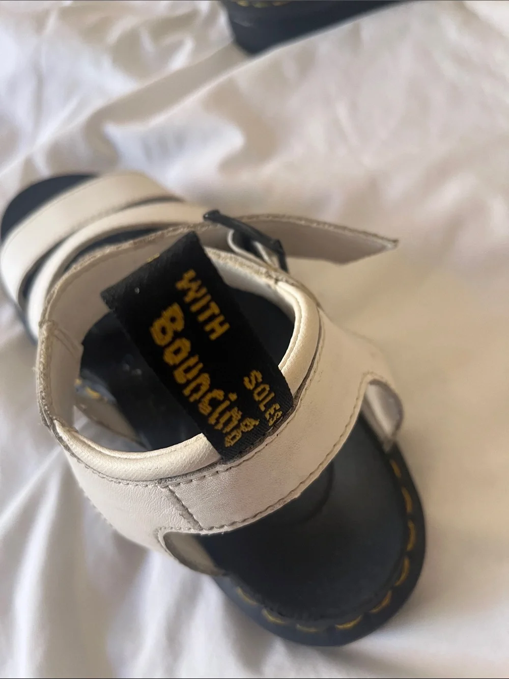 Dr. Martens Kids White Multi-Strap Fisherman Sandals